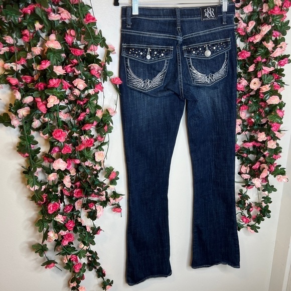 Rock & Republic Dark Wash Denim Bootcut Kasandra Jeans Casual Stretch 6/28 - Picture 4 of 11